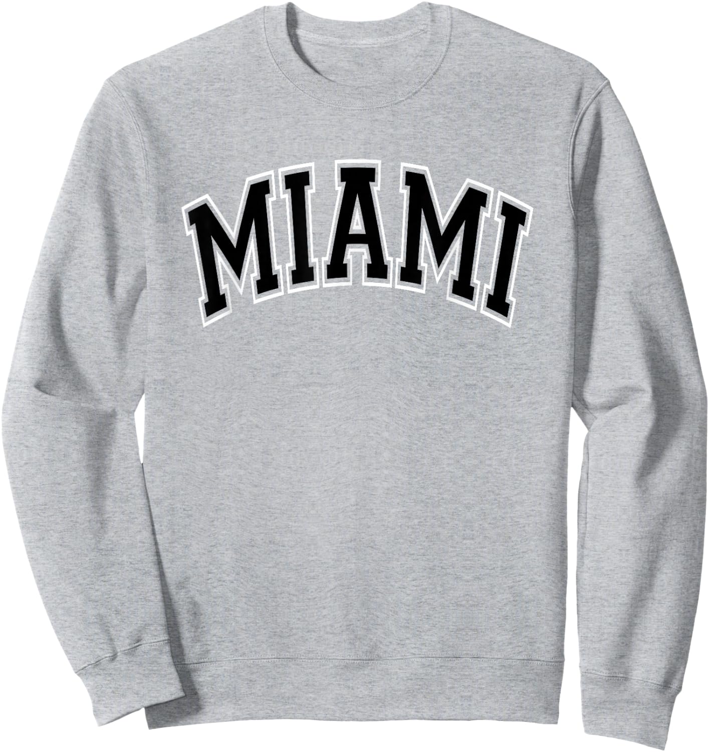 Miami Arched Style Pink with Black Text Sweatshirt - Sweatshirt | Ash