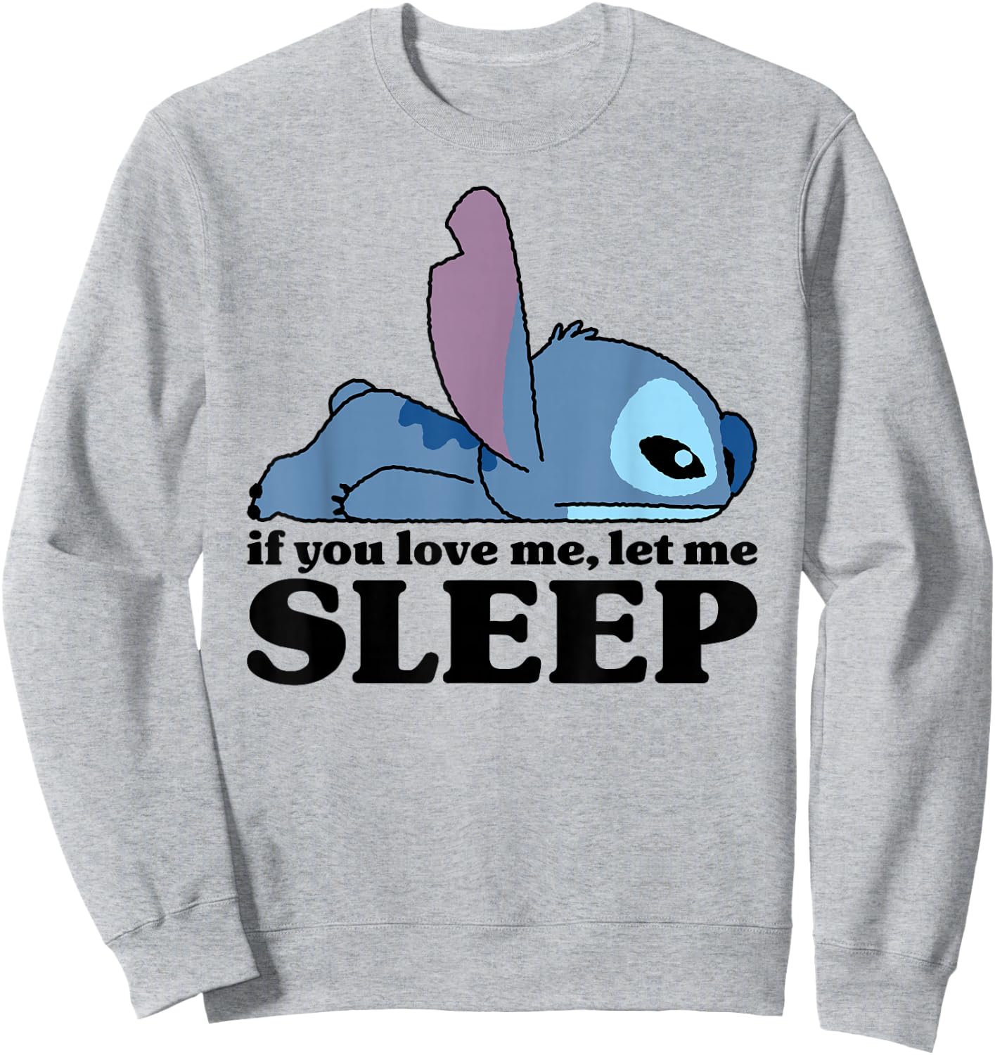 Lilo & Stitch - Sleepy Stitch Sweatshirt - Sweatshirt | Ash