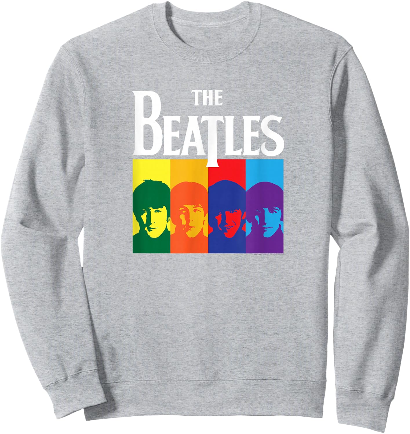 The Beatles - Yellow Submarine Album Colorblock Sweatshirt - Sweatshirt | Ash