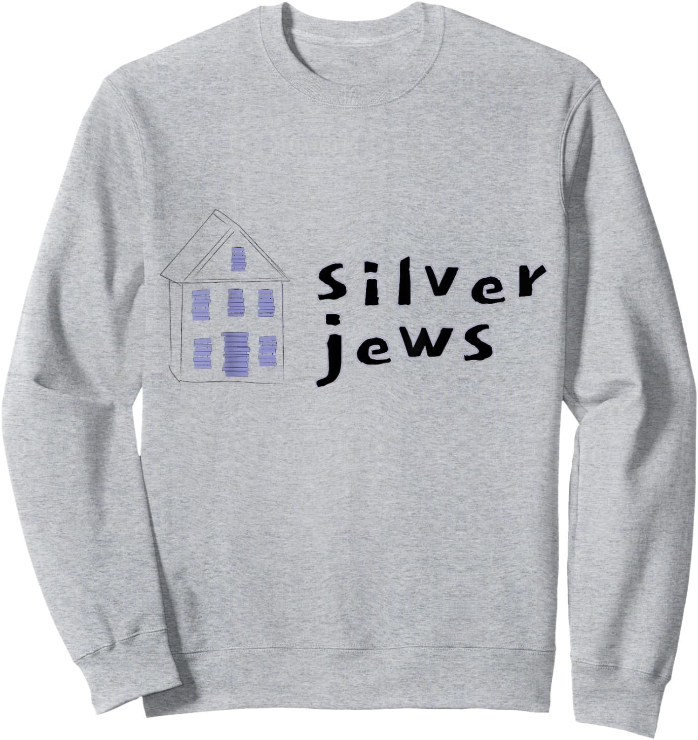 Silver Jew Boarded Up House Sweatshirt - Sweatshirt | Ash