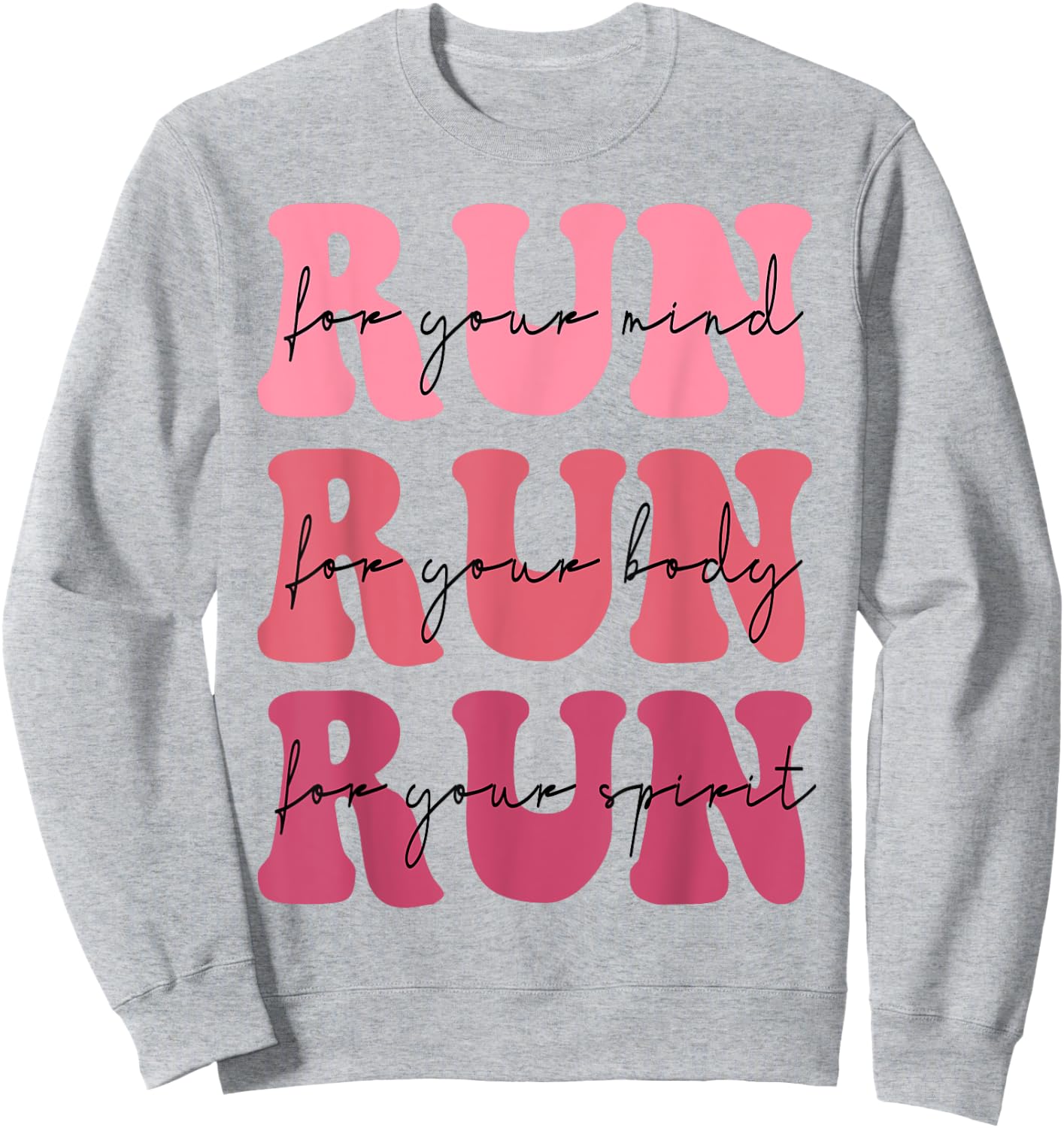 In My Runner Era Groovy Retro Women Running Lover Runner Sweatshirt - Sweatshirt | Ash