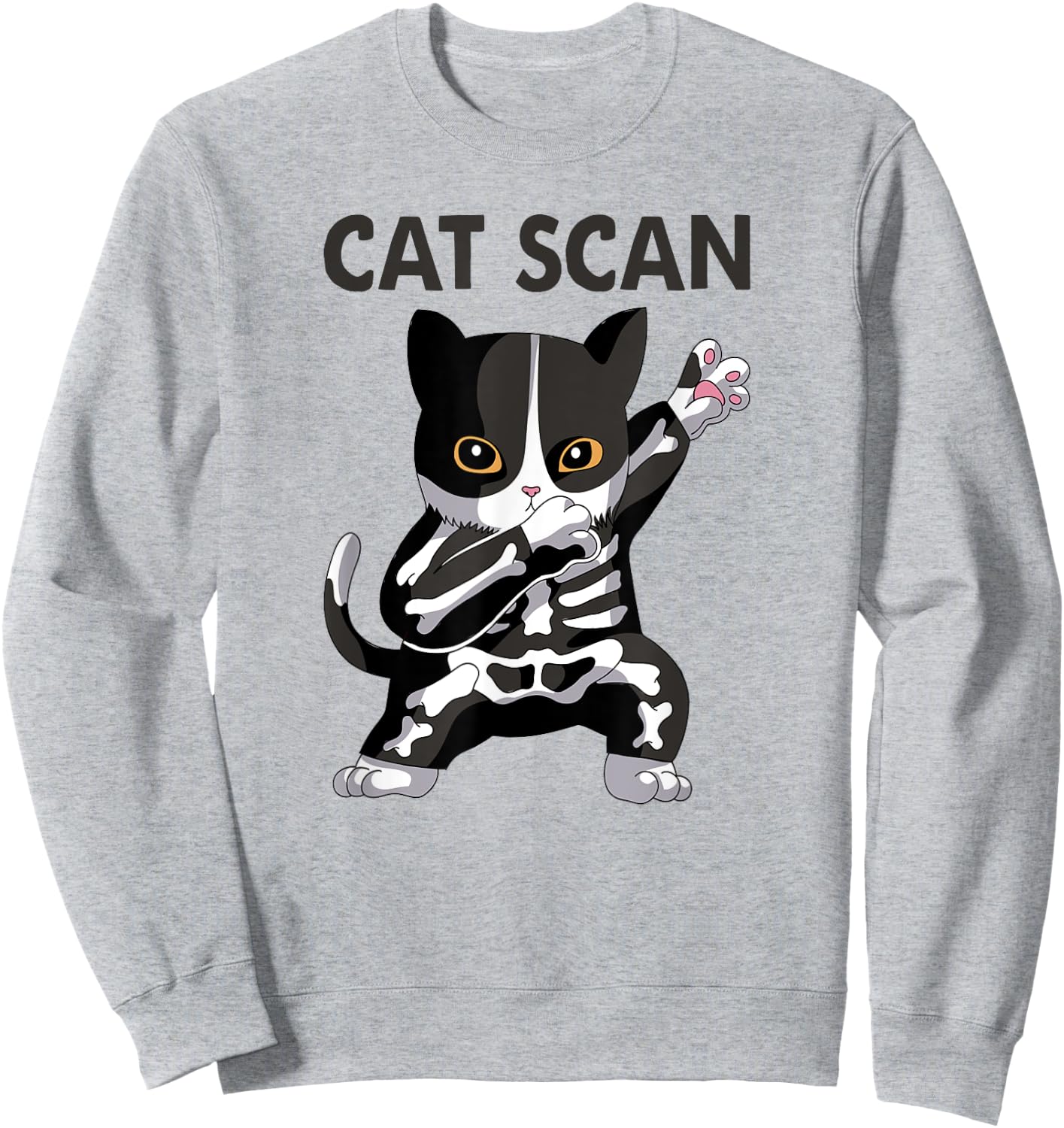 Cat Scan CT Scan Funny Cat X-Ray Pun Meme Rad Tech Women Sweatshirt - Sweatshirt | Ash