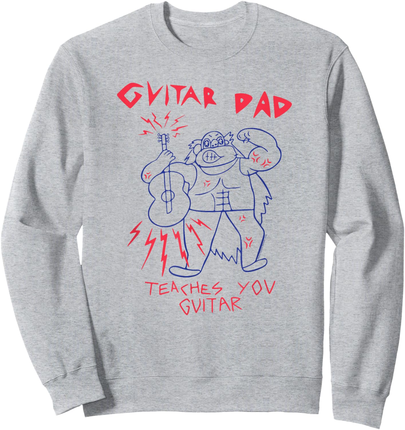 Steven Universe Guitar Dad Sweatshirt - Sweatshirt | Ash