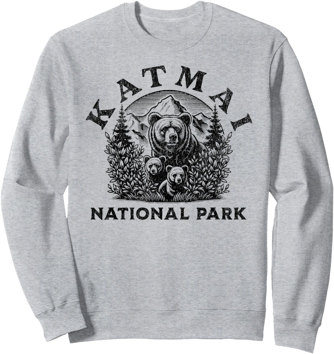 Katmai National Park Sweatshirt - Sweatshirt | Ash