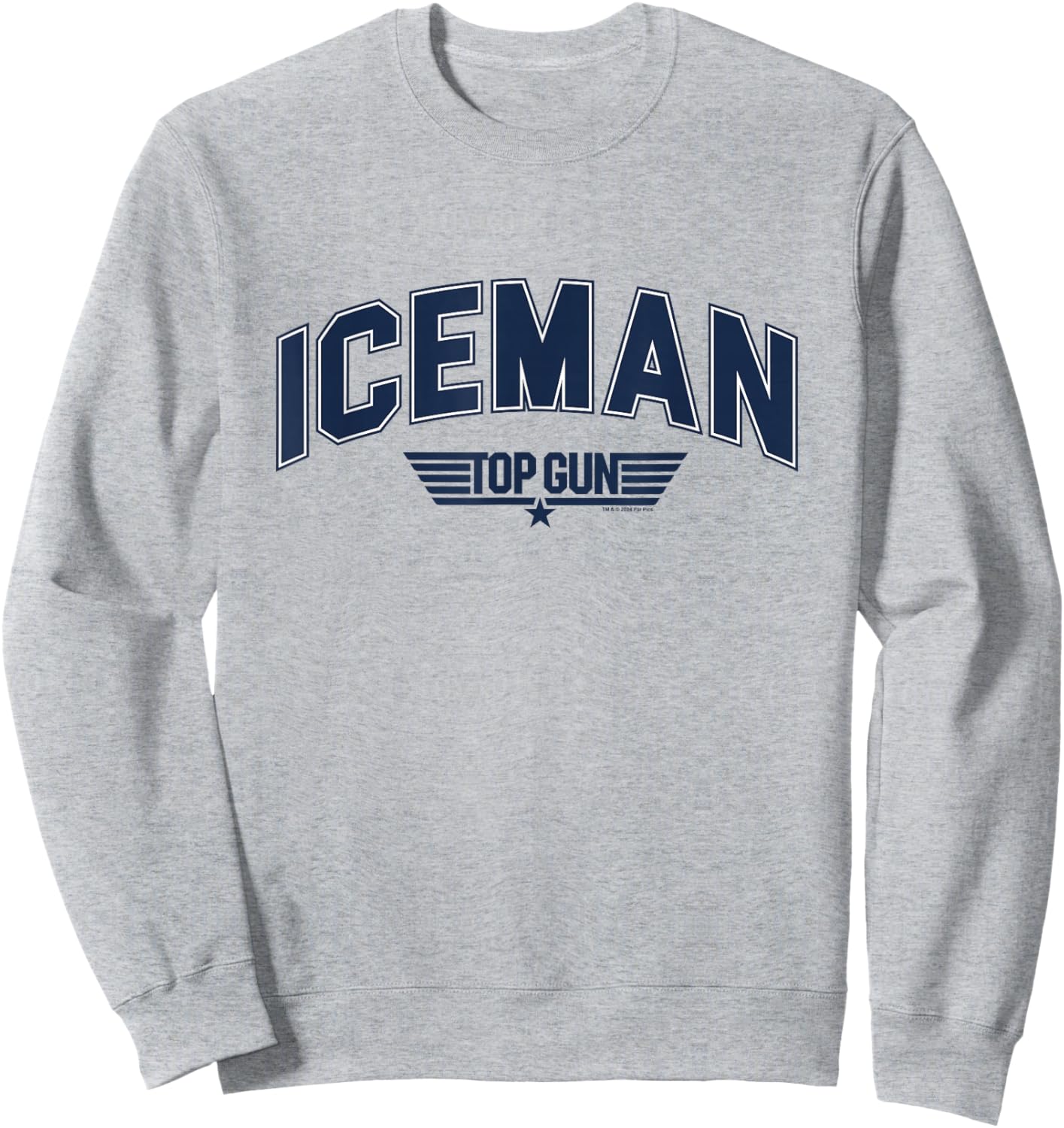 Top Gun Iceman Varsity Sweatshirt - Sweatshirt | Ash