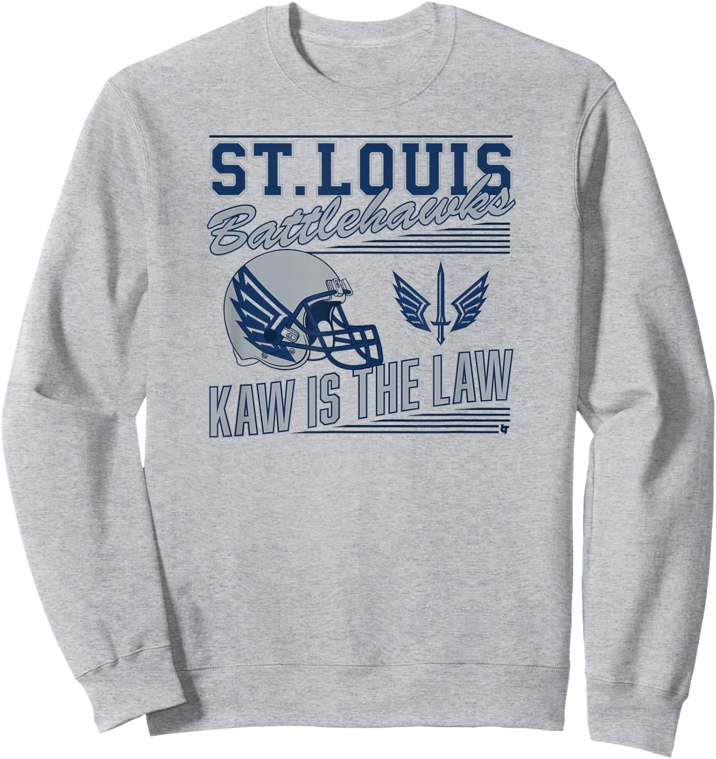 St. Louis Battlehawks - Retro Kaw is The Law (White) - UFL Sweatshirt - Sweatshirt | Ash