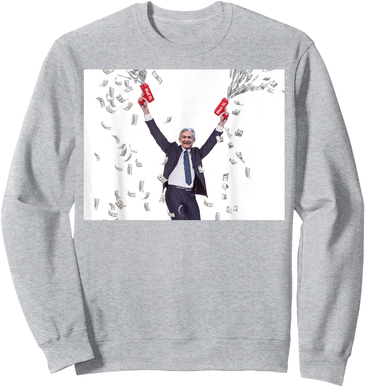 Money Printer Go BRRR by JPow Sweatshirt - Sweatshirt | Ash