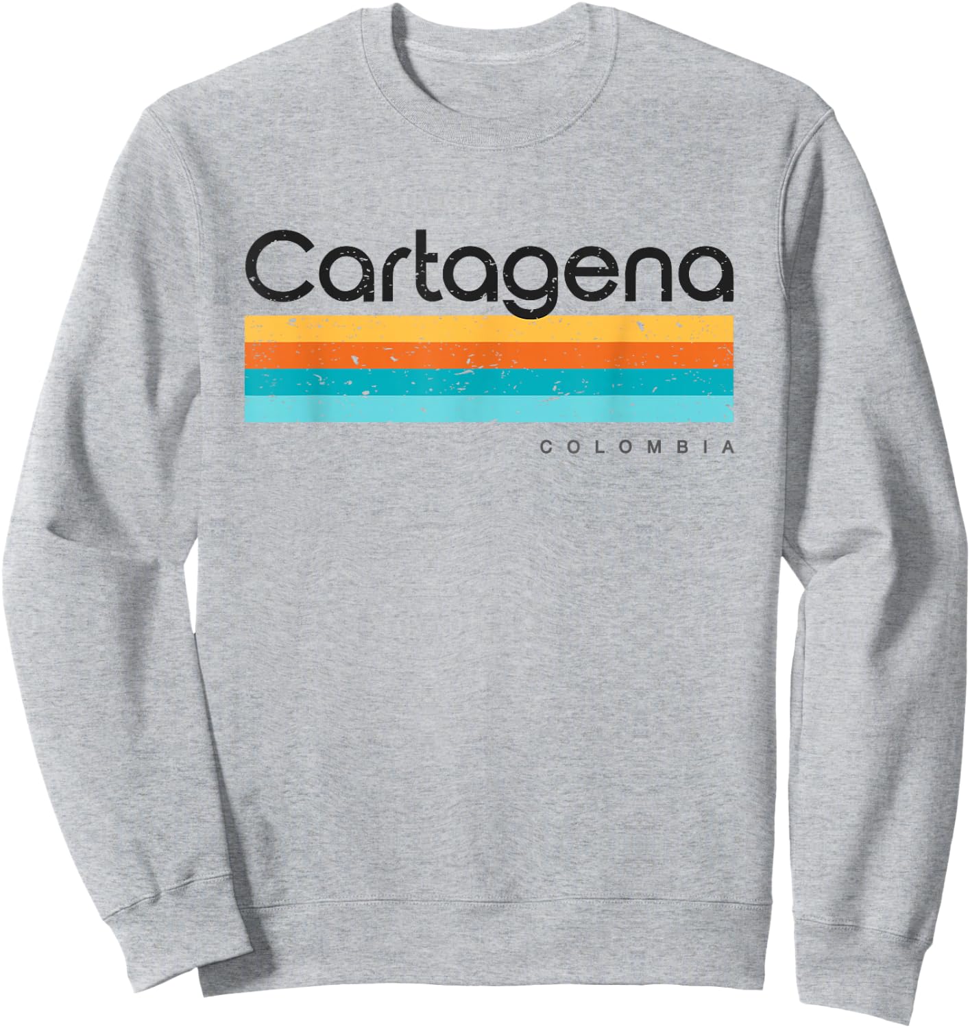 Vintage Cartagena Colombia Retro Design Sweatshirt - Sweatshirt | Ash