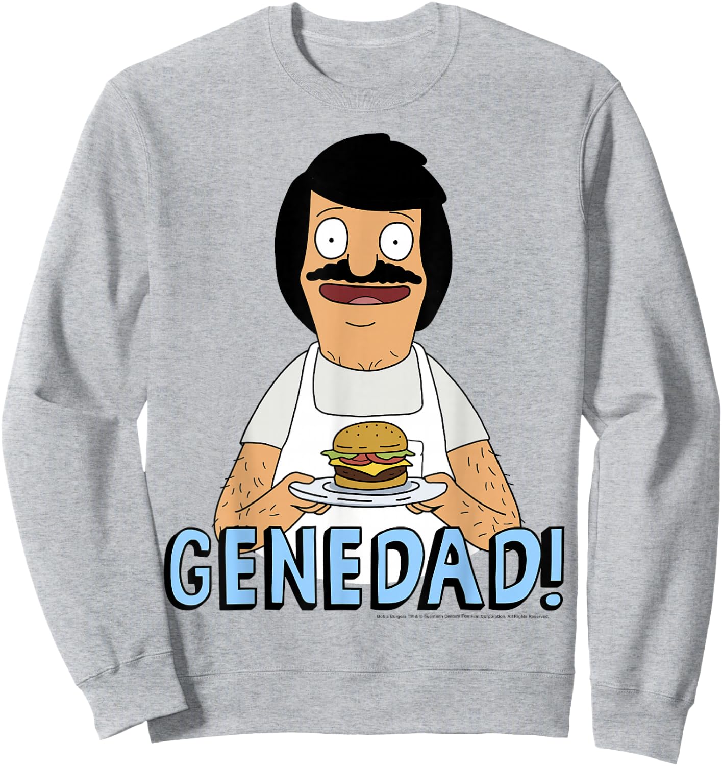 Bob's Burgers Gene Dad Portrait Sweatshirt - Sweatshirt | Ash