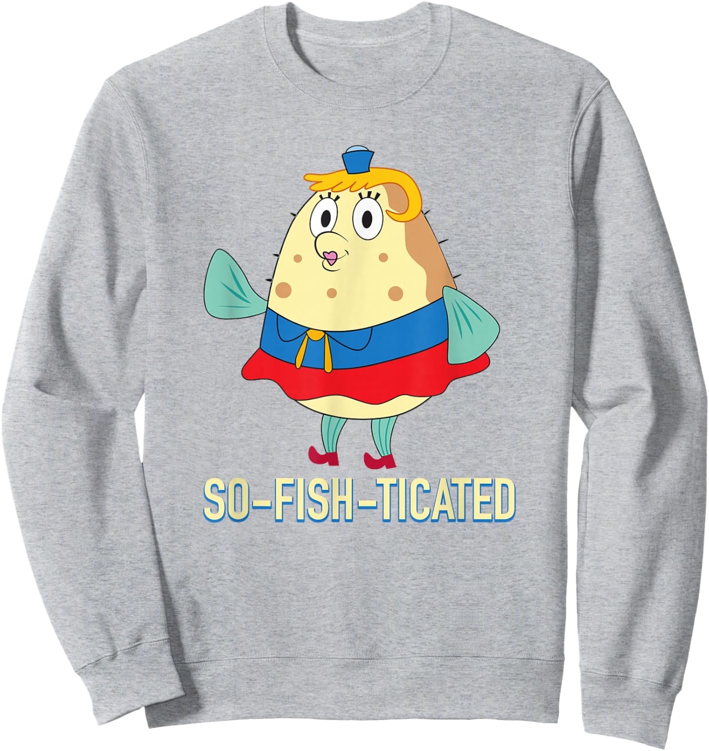 Mrs. Puff is So-Fish-ticated Sweatshirt - Sweatshirt | Ash