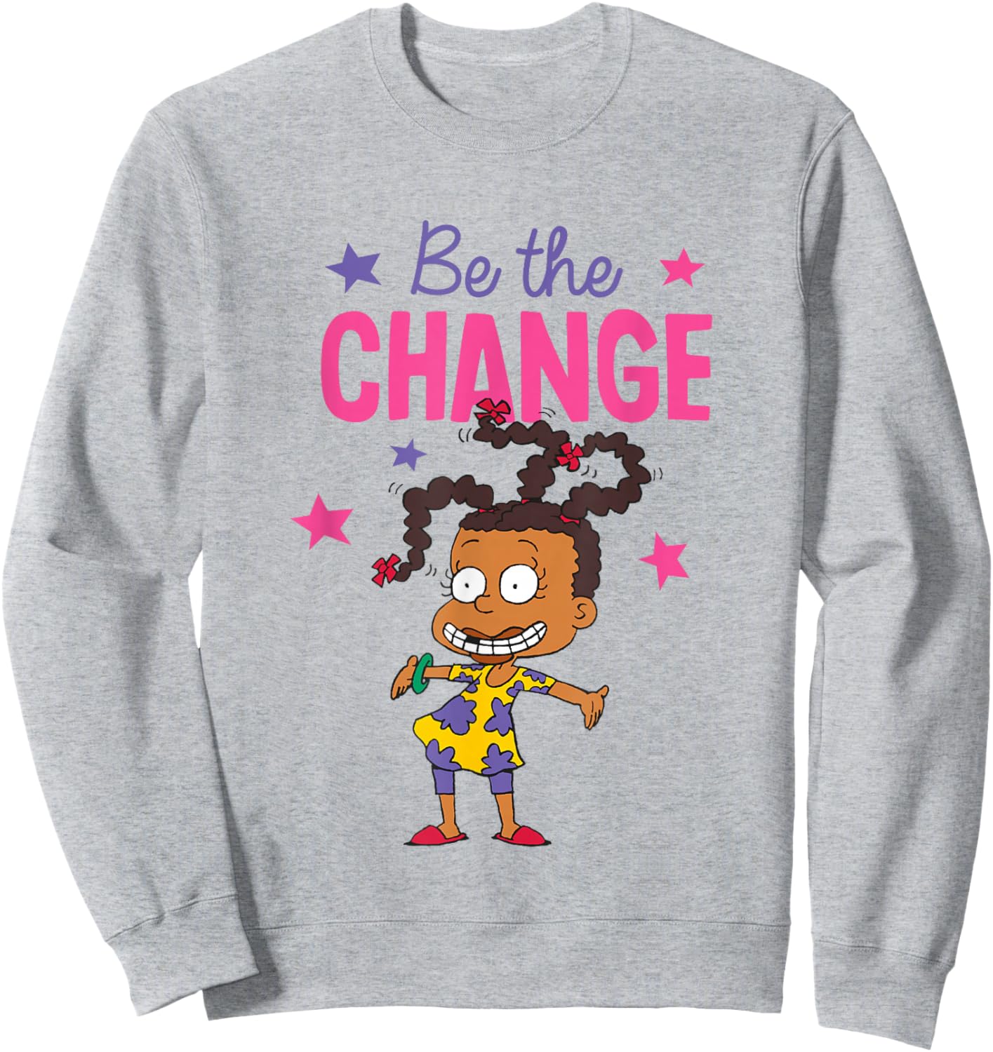 Rugrats Be The Change Susie Carmichael Portrait Sweatshirt - Sweatshirt | Ash