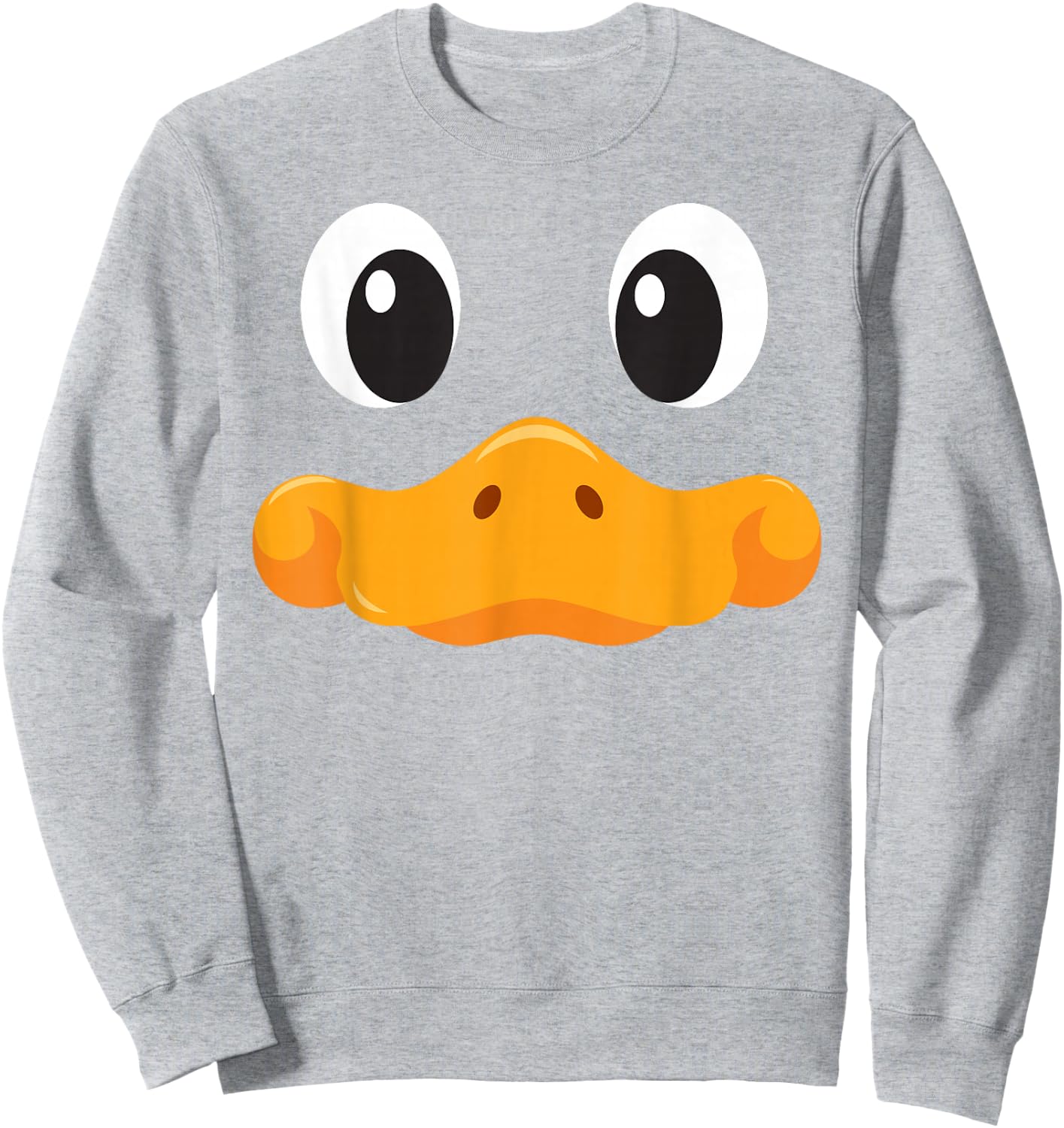 Duck Face T Shirt Halloween Costume Birthday Idea Cute Funny Sweatshirt - Sweatshirt | Ash