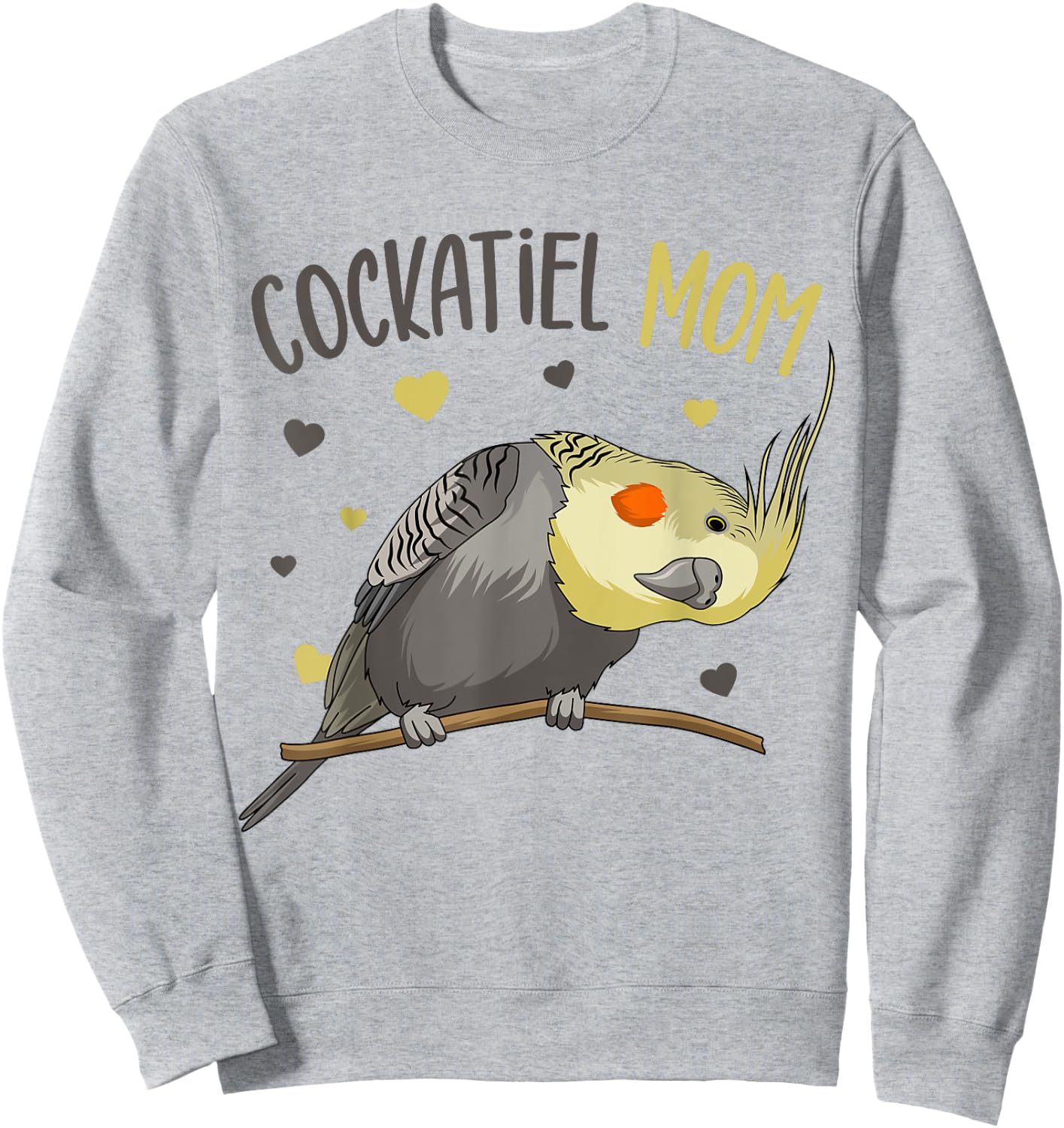 Cockatiel Mom Funny Bird Lover Women Sweatshirt - Sweatshirt | Ash