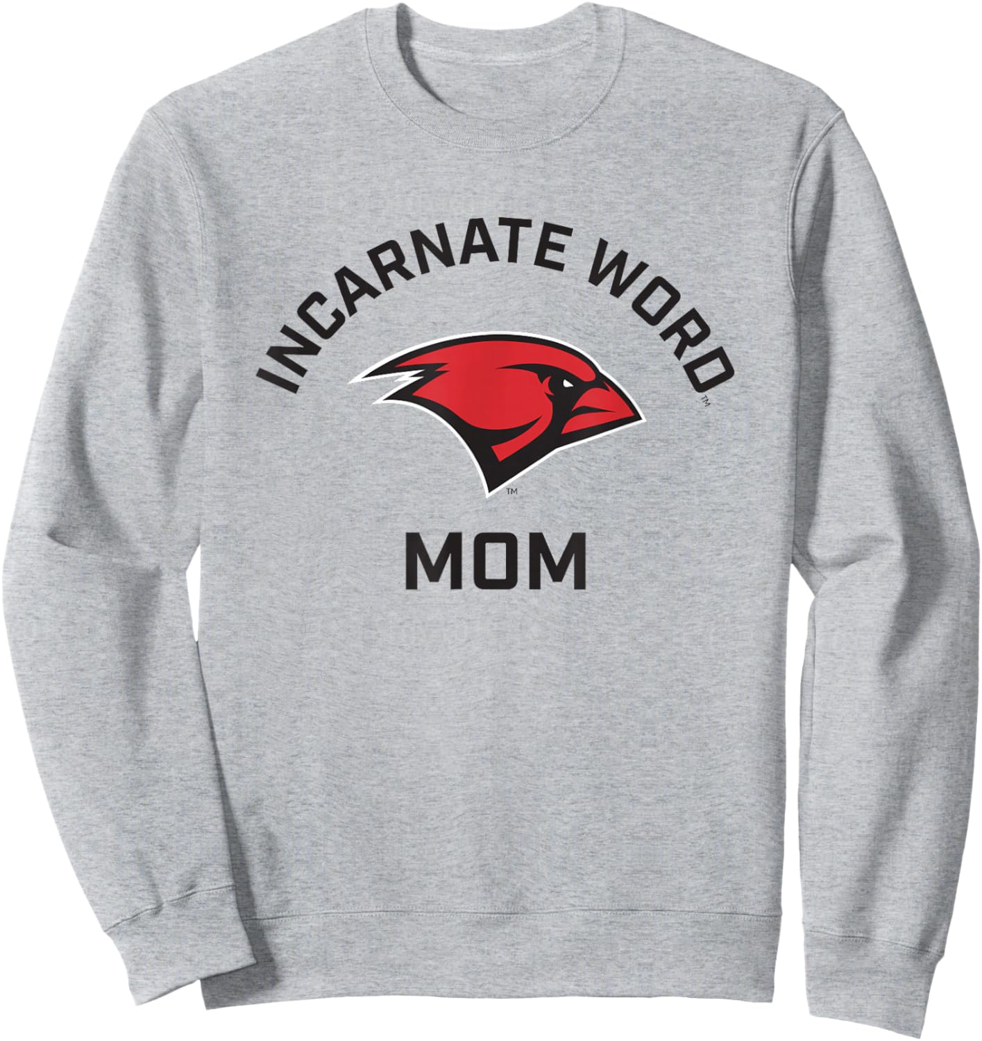 University of the Incarnate Word UIW Cardinals Arched Mom Sweatshirt - Sweatshirt | Ash