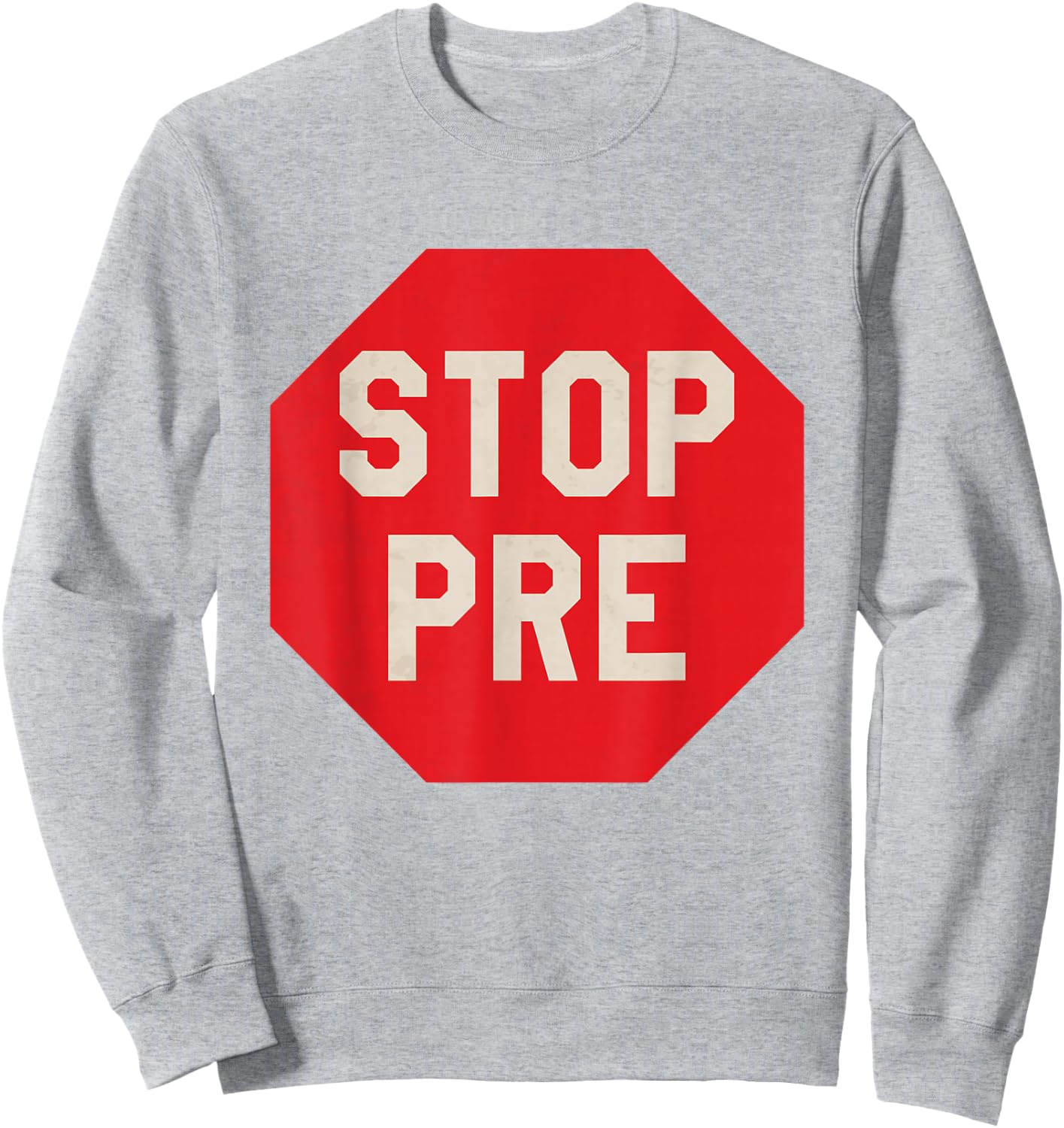 Vintage Stop Pre - Marathon Running Legend Runner Sweatshirt - Sweatshirt | Ash