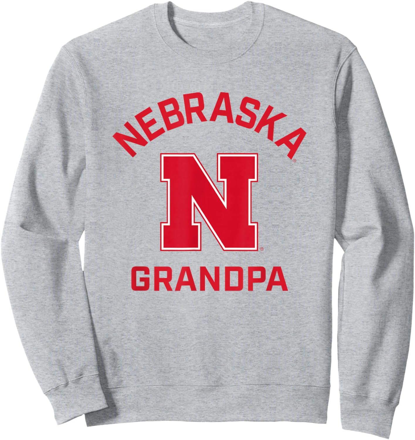 University of Nebraska Cornhuskers Arched Grandpa Sweatshirt - Sweatshirt | Ash