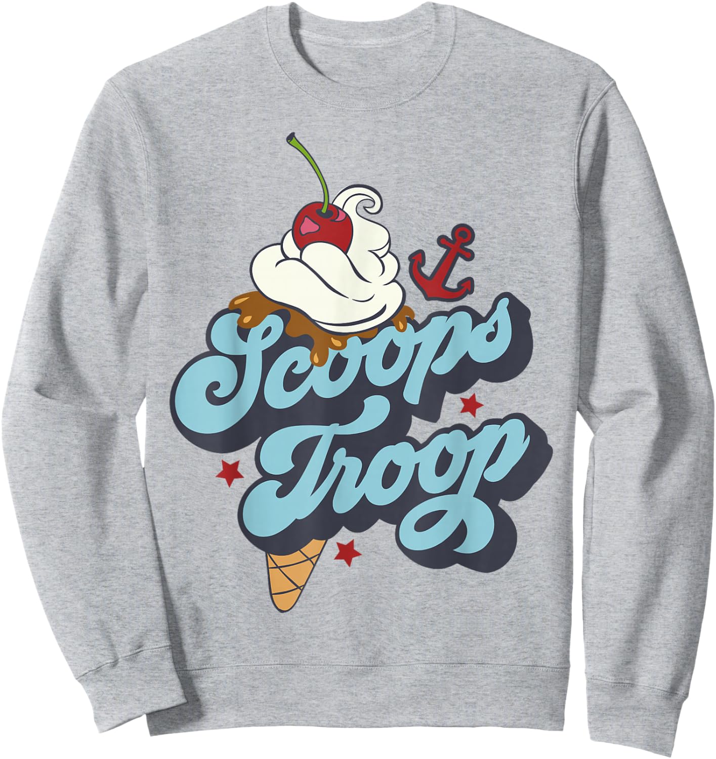 Netflix Stranger Things Scoops Troop Logo Sweatshirt - Sweatshirt | Ash