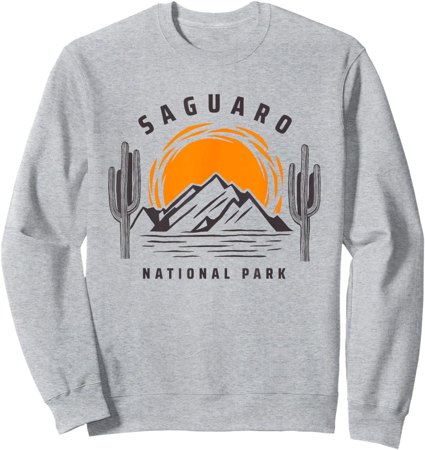 Saguaro National Park Cactus Tucson Arizona Vintage Sweatshirt - Sweatshirt | Ash