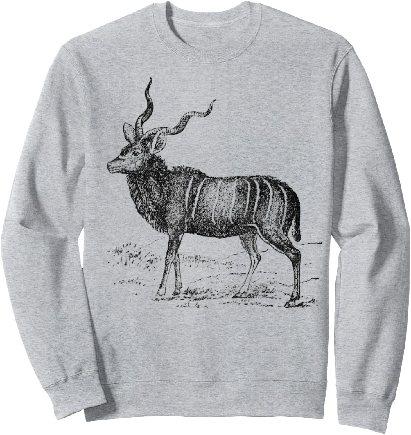 Kudu Antilope Art African Animal Gift Sweatshirt - Sweatshirt | Ash