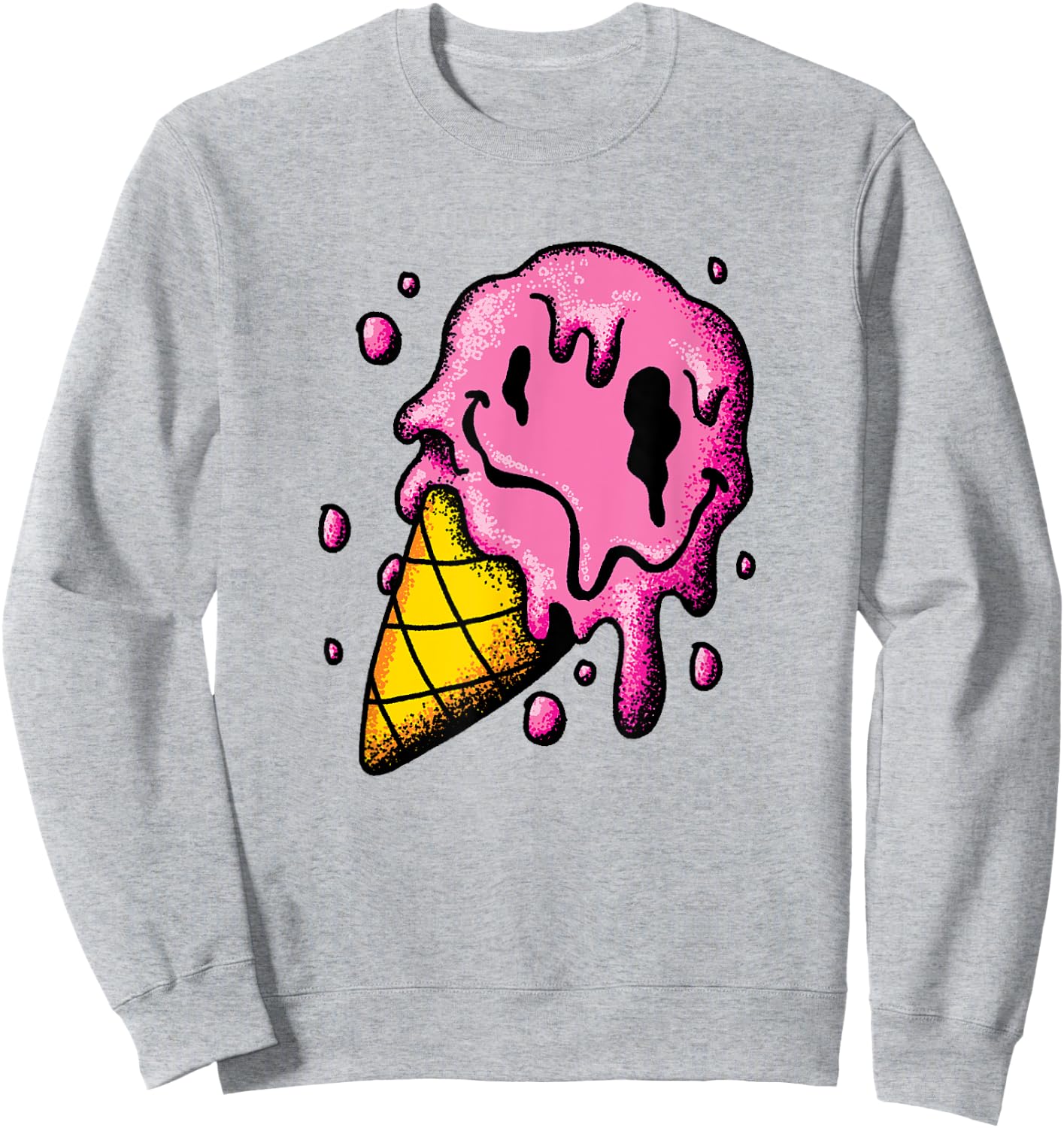 Melting Ice Cream Men Women Kids Sweatshirt - Sweatshirt | Ash
