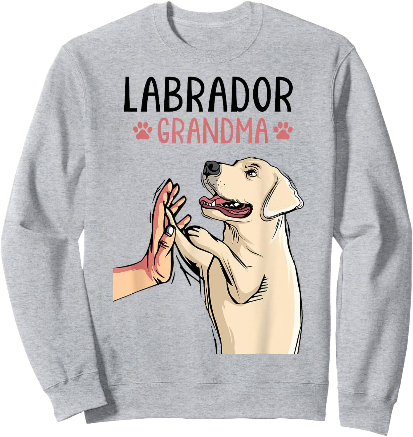 Labrador Grandma Lab Dog Mom Funny Mother´s Day Women Sweatshirt - Sweatshirt | Ash