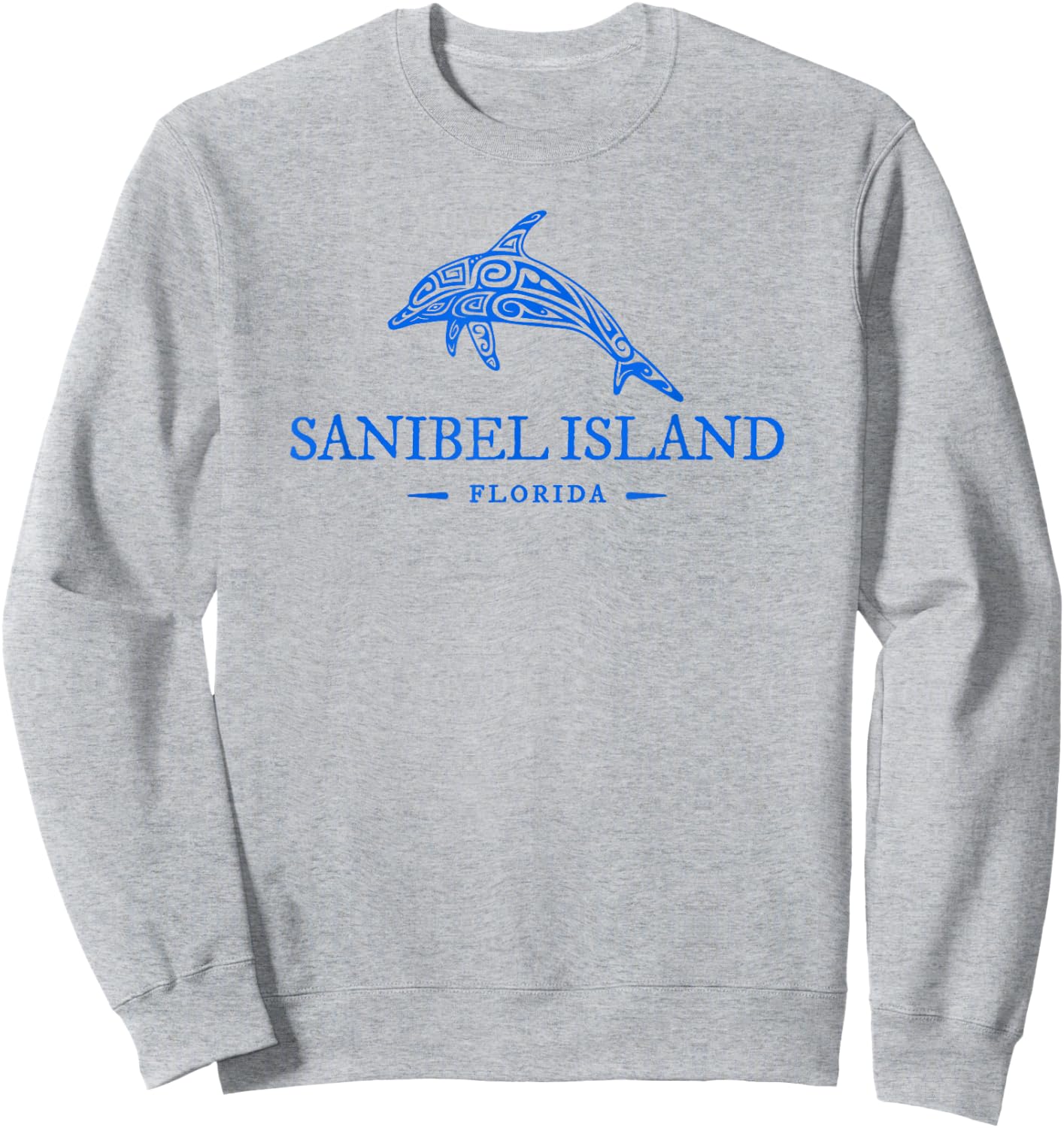Sanibel Island Florida Souvenir Dolphin Boys Girls Toddler Sweatshirt - Sweatshirt | Ash