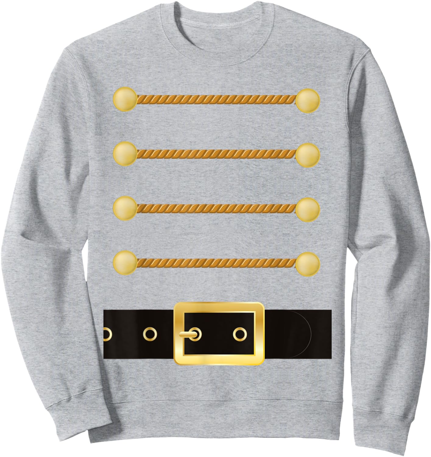 Nutcracker Character Soldier Costume Uniform Funny Christmas Sweatshirt - Sweatshirt | Ash