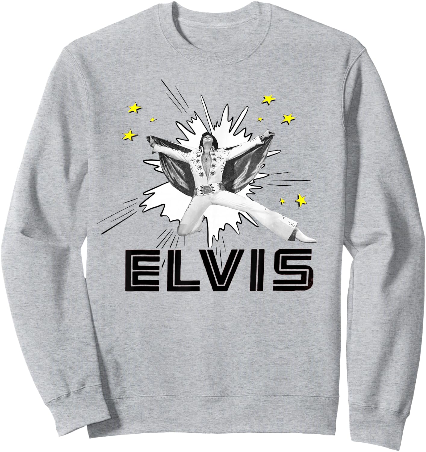 Elvis Presley Official The King Sweatshirt - Sweatshirt | Ash