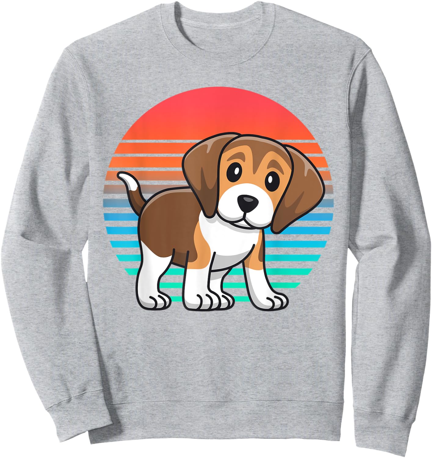 Retro Beagle Shirts Men Gift Beagle Lover Sweatshirt - Sweatshirt | Ash