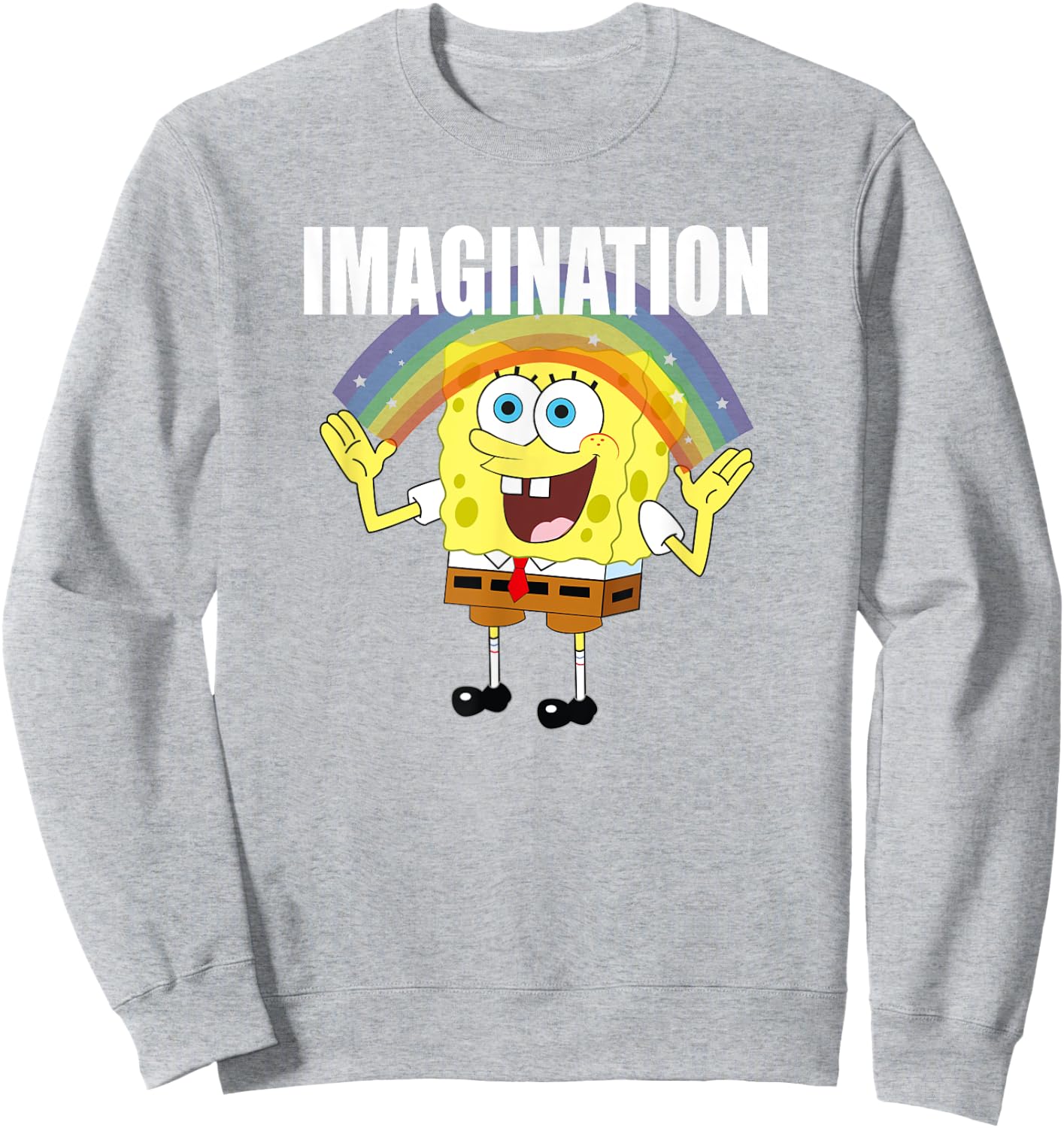 Mademark x SpongeBob SquarePants - SpongeBob - Rainbow with Imagination Sweatshirt - Sweatshirt | Ash