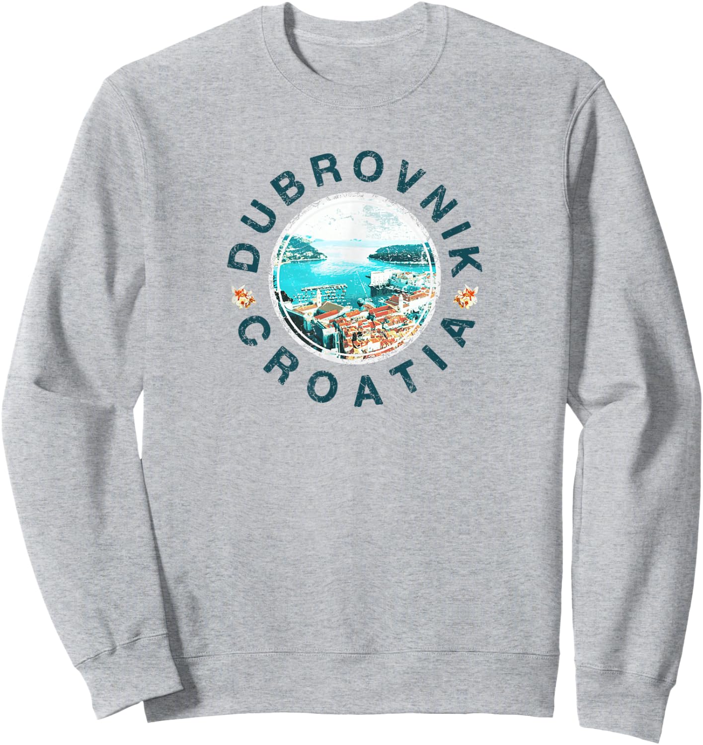 Croatia Dubrovnik Croatian Vintage Sweatshirt - Sweatshirt | Ash