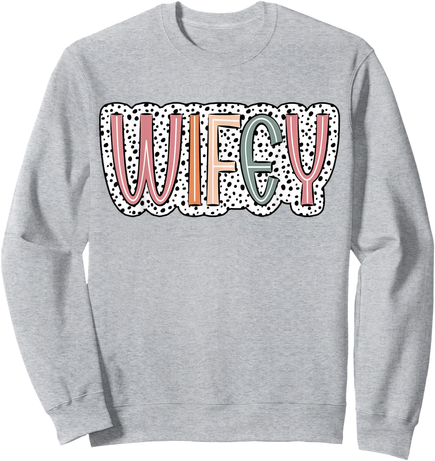 Cute Wifey Bride Wedding Wife Women Sweatshirt - Sweatshirt | Ash