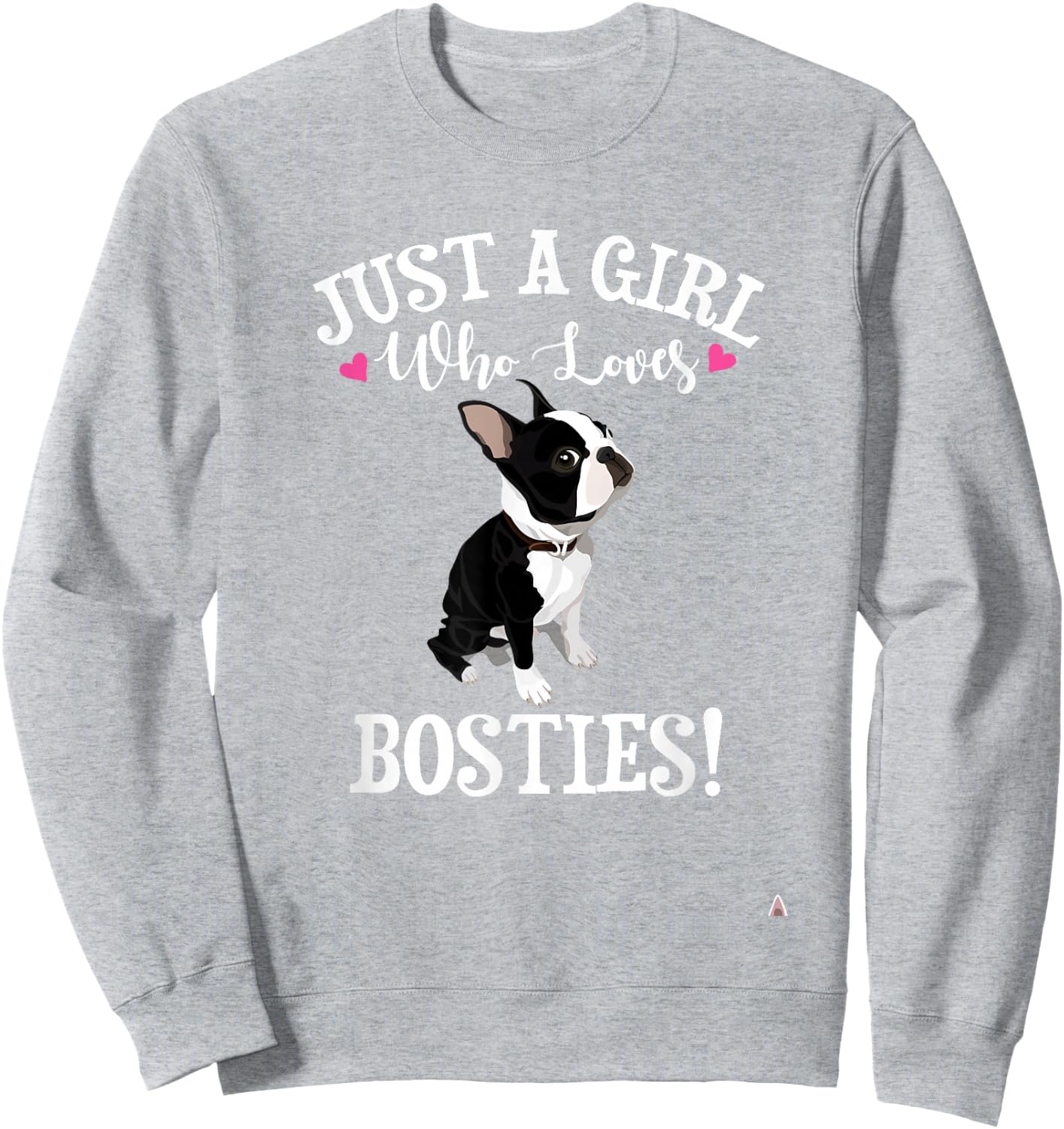 Kids Girl Who Loves Boston Terrier Lover Sweatshirt - Sweatshirt | Ash