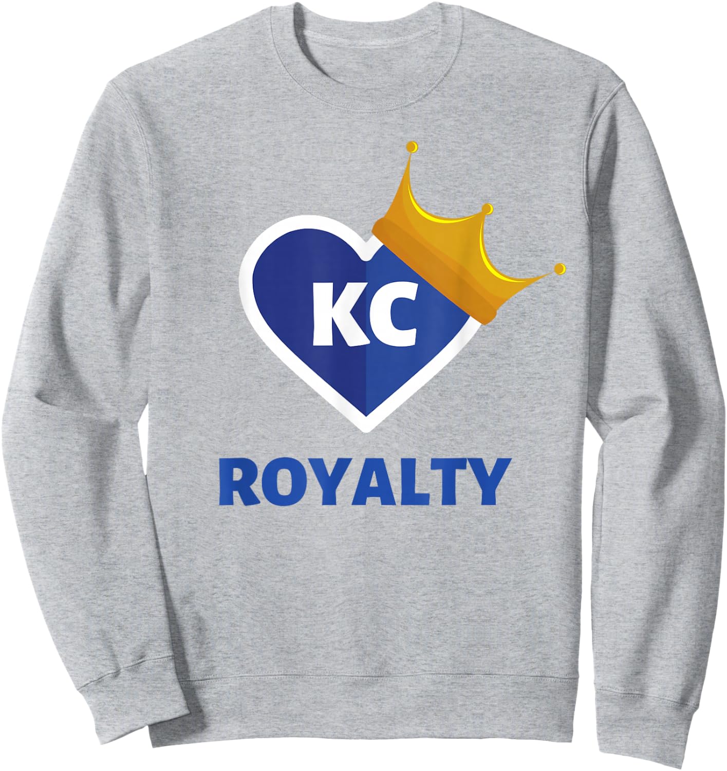Royal Blue KC Fan Kansas City Crown Town Royalty Gear Sweatshirt - Sweatshirt | Ash