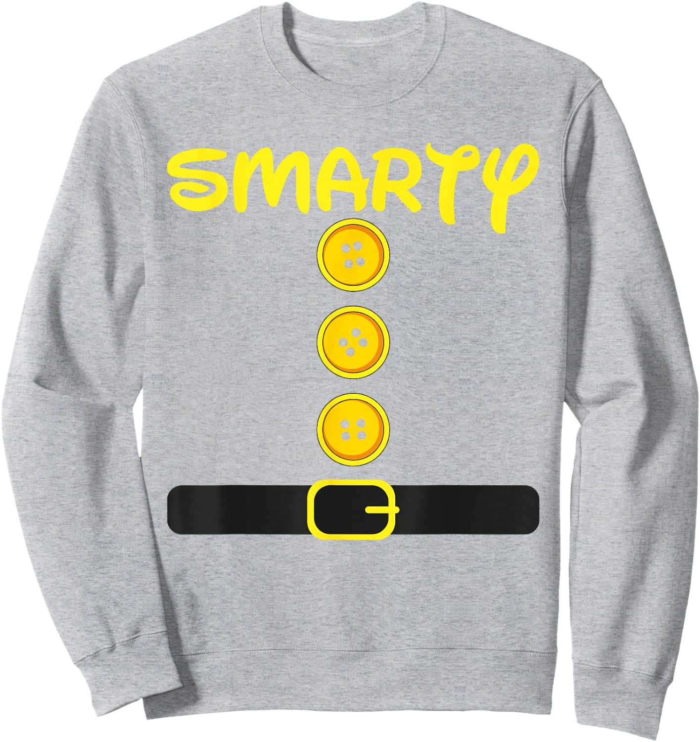 Smarty Dwarf Halloween Group Costume Color Matching Family Sweatshirt - Sweatshirt | Ash