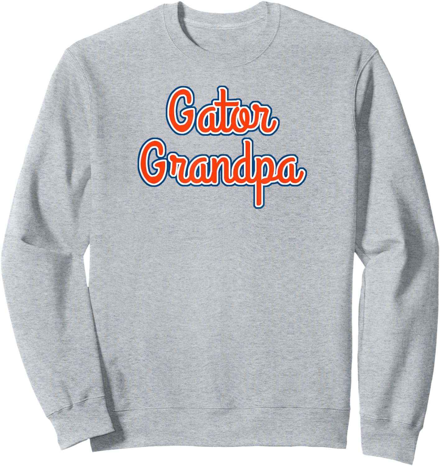 Cursive Gator Grandpa Sweatshirt - Sweatshirt | Ash