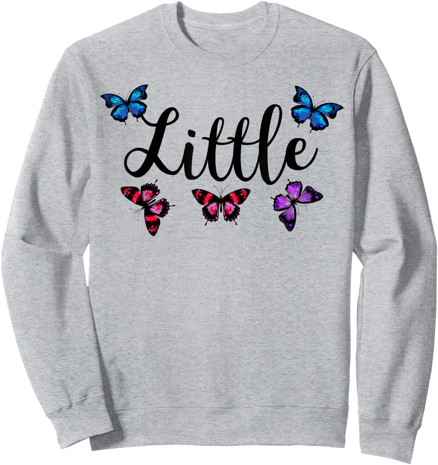 Big Little Sorority Butterfly Reveal Pledge Rush Alumnae Sweatshirt - Sweatshirt | Ash