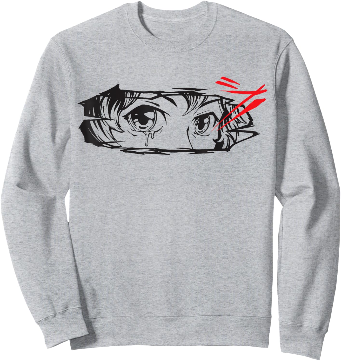 Anime Eyes Sweatshirt - Sweatshirt | Ash