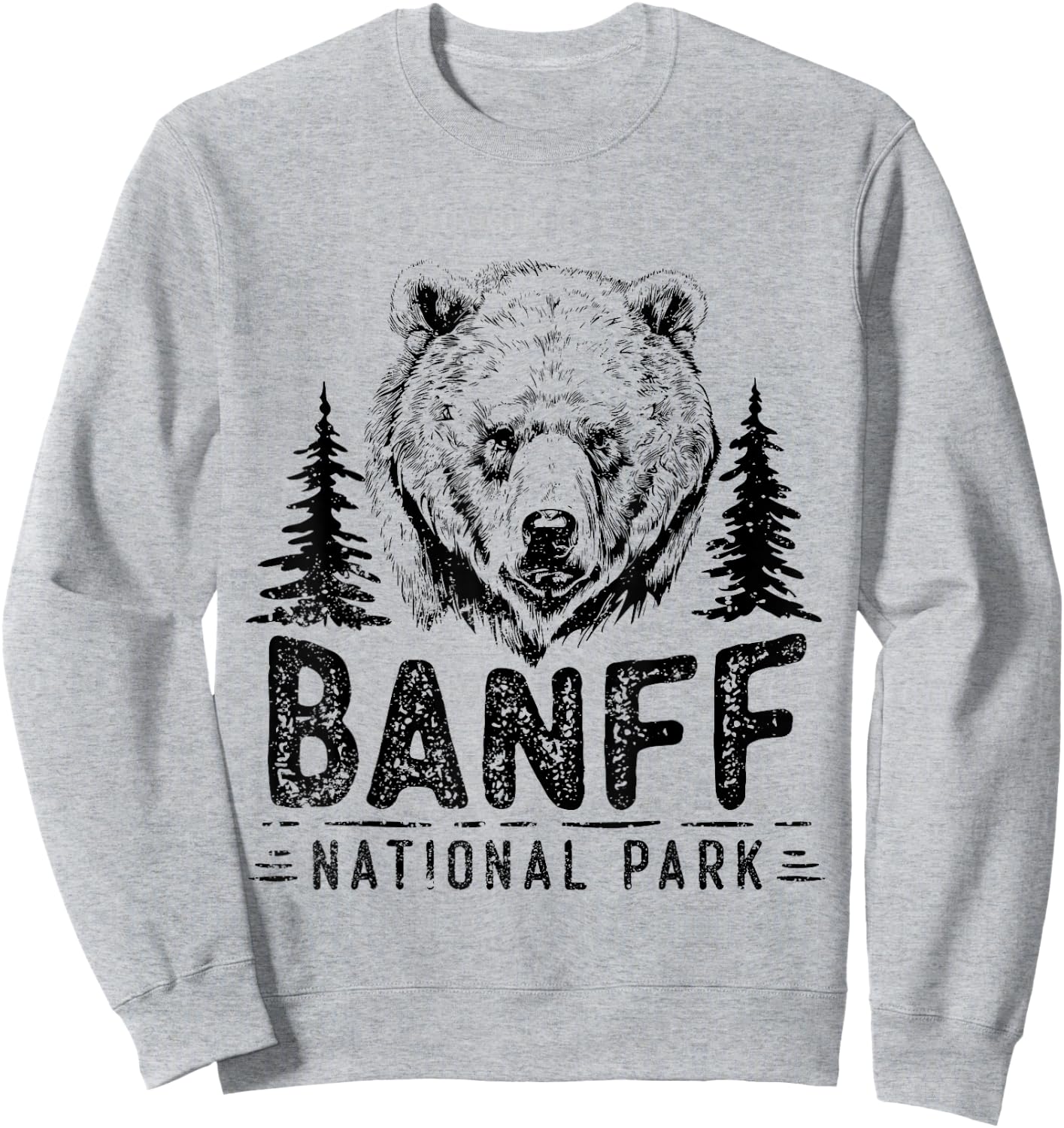 Banff National Park Alberta Lake Louise Bears Banff Sweatshirt - Sweatshirt | Ash