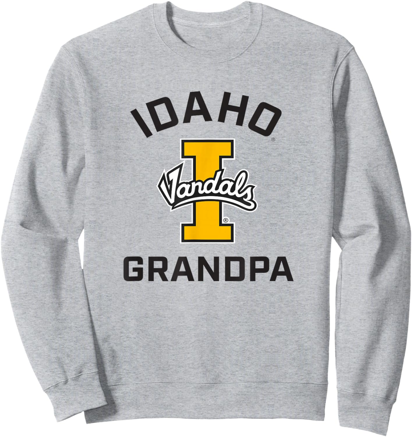 University of Idaho Vandals Arched Grandpa Sweatshirt - Sweatshirt | Ash