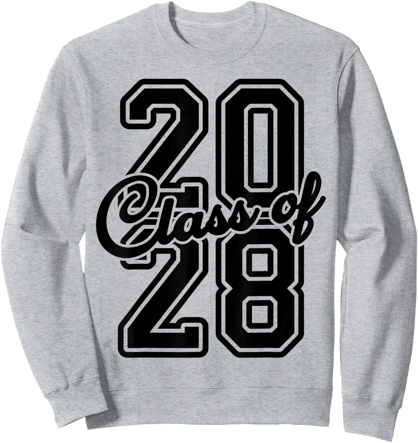 Official Freshman Class Of 2028 Senior Of 2028 Graduation Sweatshirt - Sweatshirt | Ash