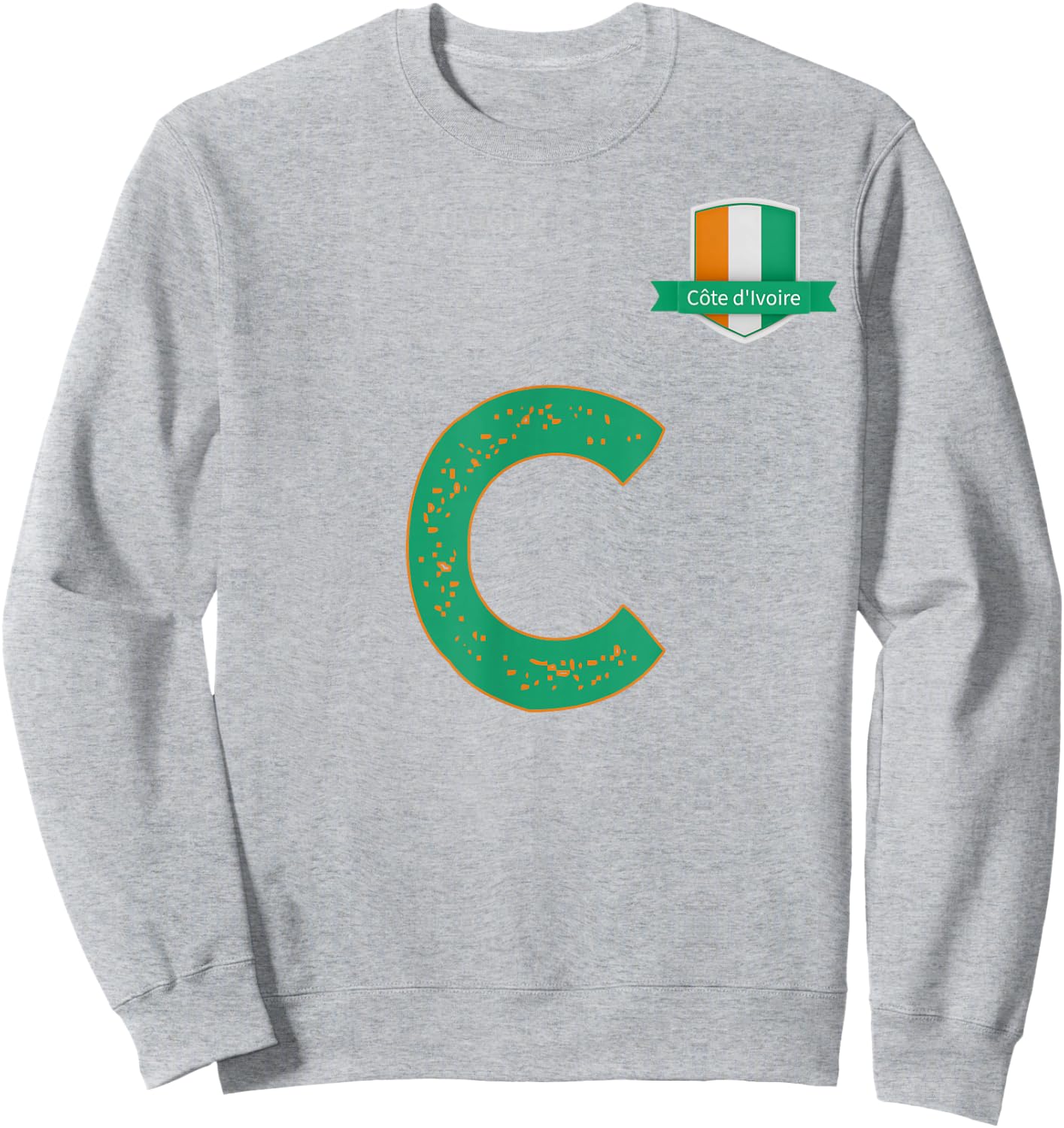 Team Flag Group apparel - C - Côte d'Ivoire Ivory Coast Sweatshirt - Sweatshirt | Ash