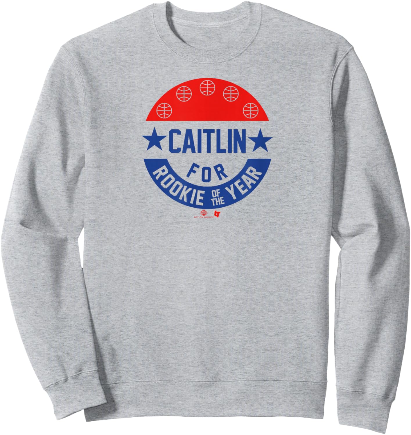 Caitlin Clark for Rookie of The Year - Indiana Basketball Sweatshirt - Sweatshirt | Ash