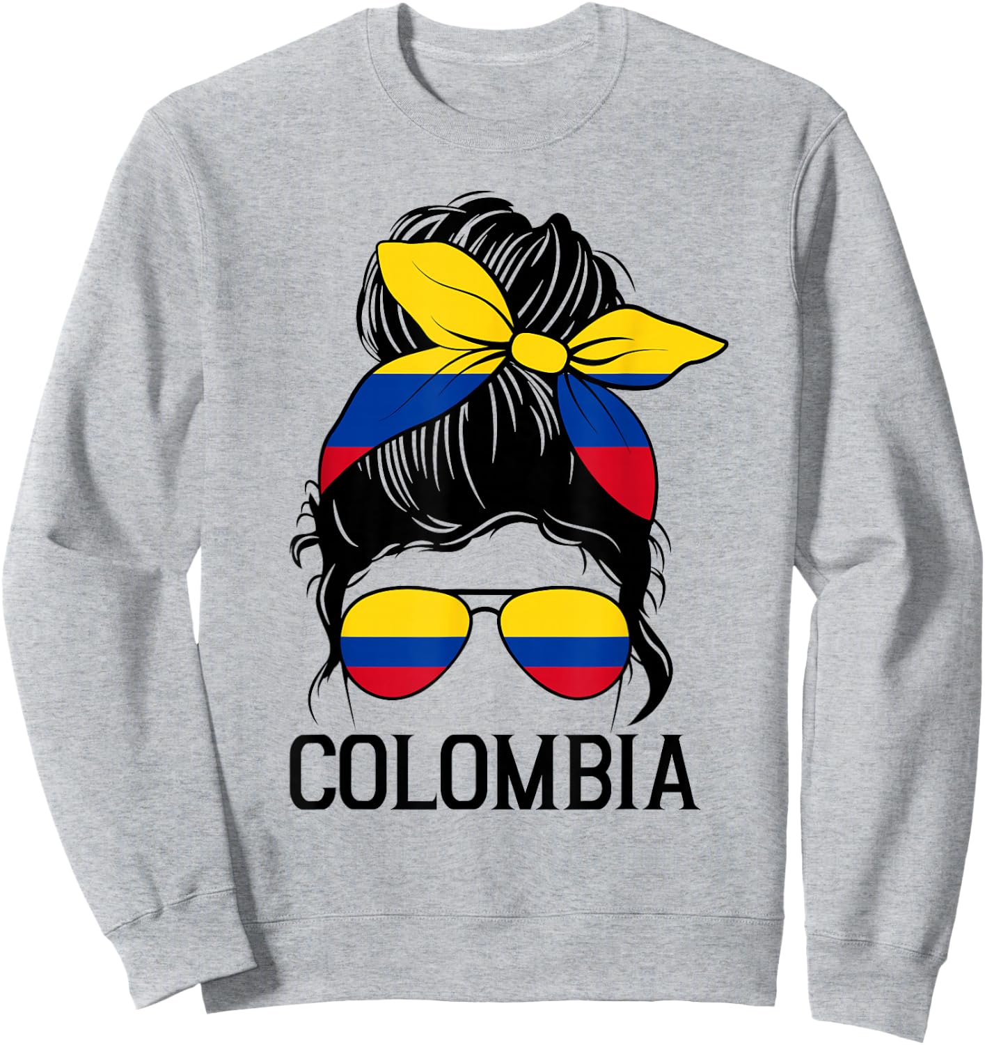 Colombia Graphic Design for Girls Kid Colombian Toodler Sweatshirt - Sweatshirt | Ash