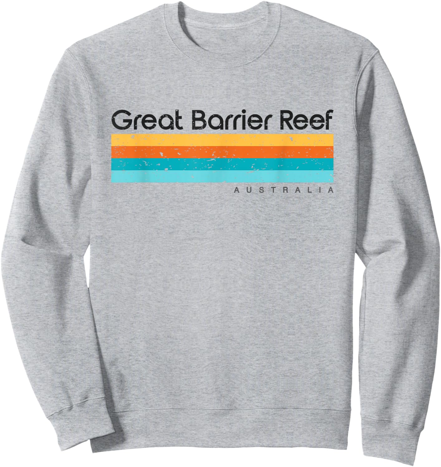 Vintage Great Barrier Reef Islands Australia Retro Design Sweatshirt - Sweatshirt | Ash