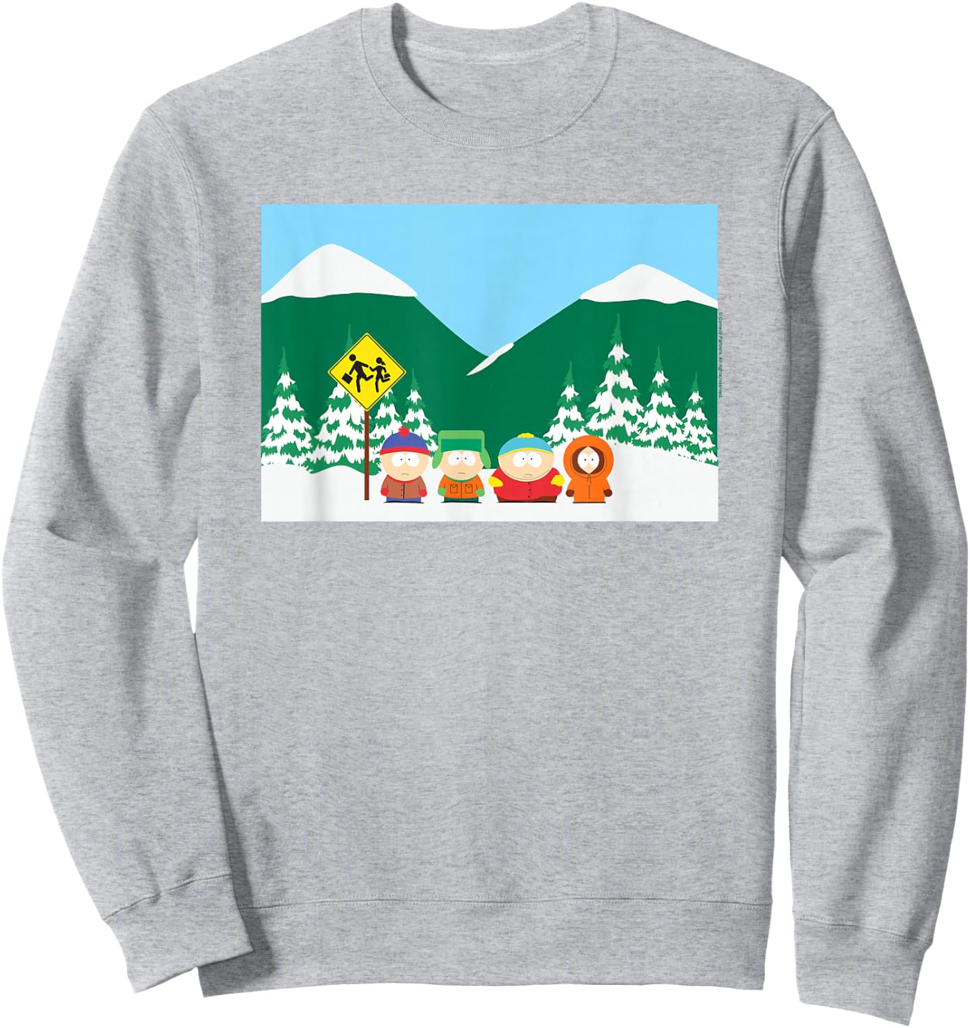 South Park Bus Stop Sweatshirt - Sweatshirt | Ash