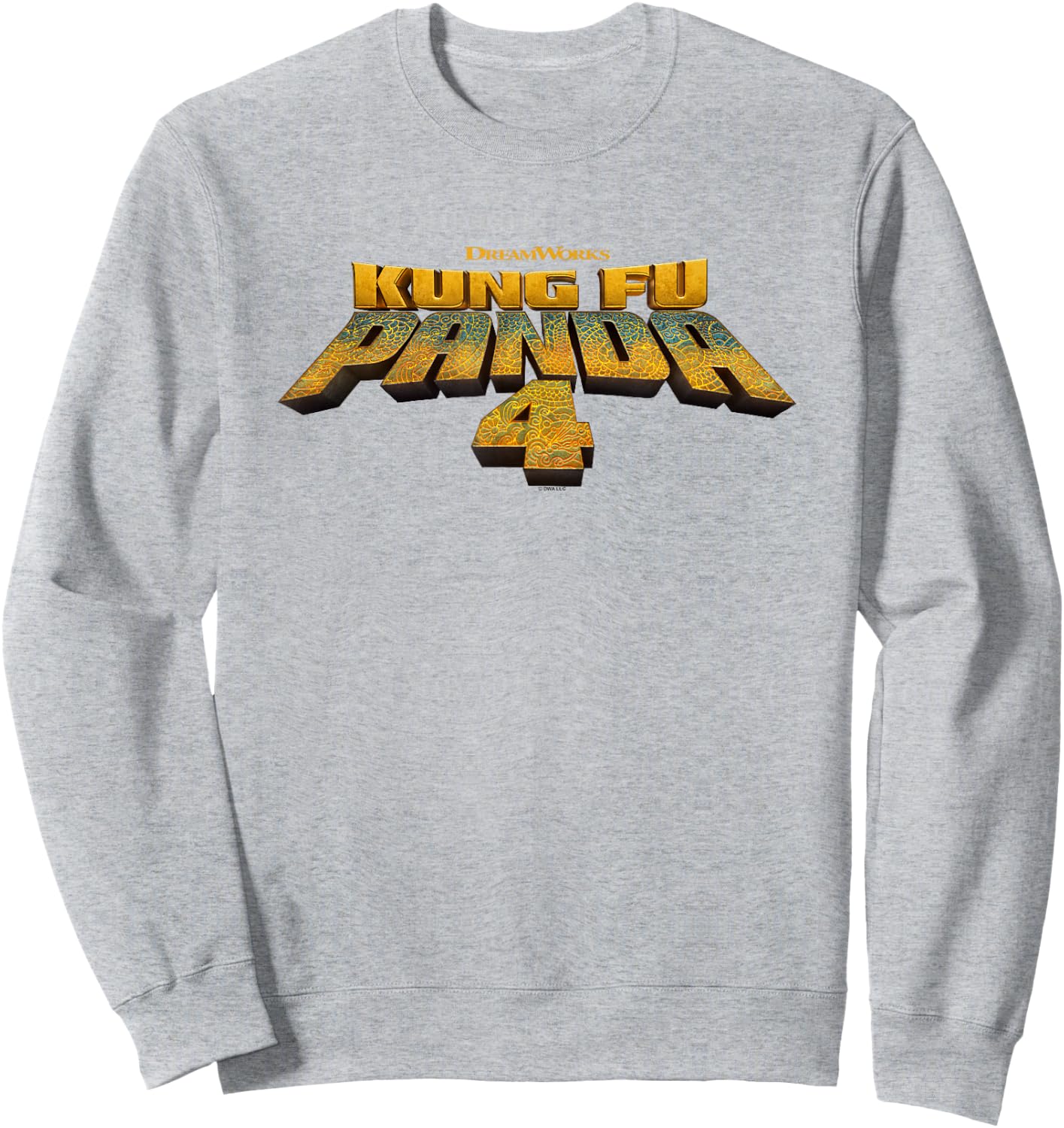 Kung Fu Panda 4 Official Movie Logo Sweatshirt - Sweatshirt | Ash
