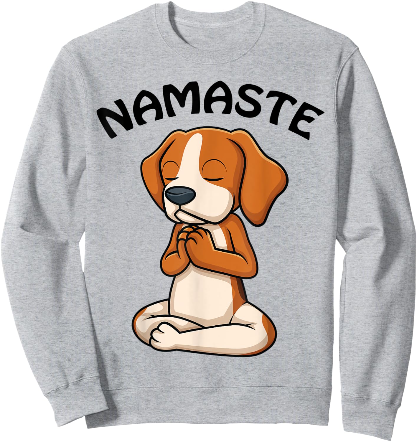 Puppy Yoga Shirt Funny Dog Lovers Yoga Gift Namaste Dogs Women Sweatshirt - Sweatshirt | Ash