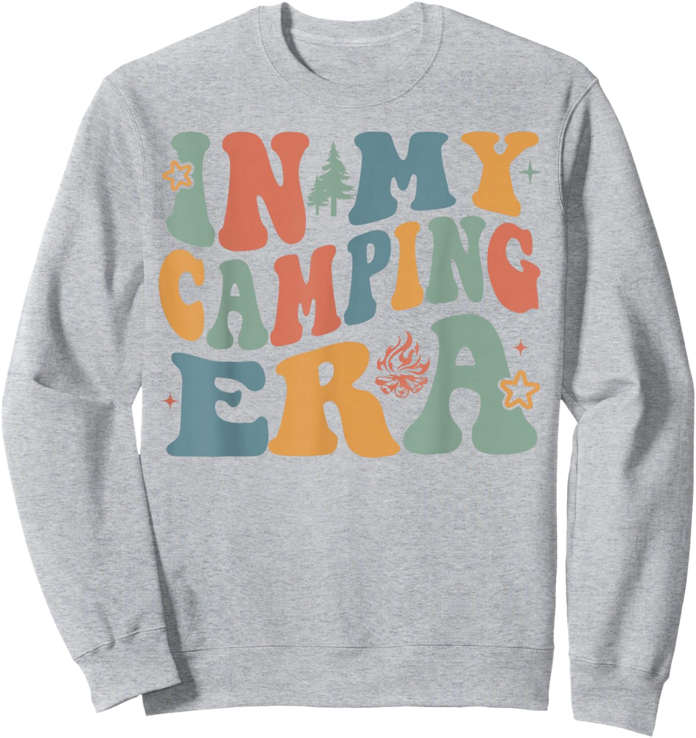 In My Camping Era Happy Camper Camping Trip Men Women Kids Sweatshirt - Sweatshirt | Ash