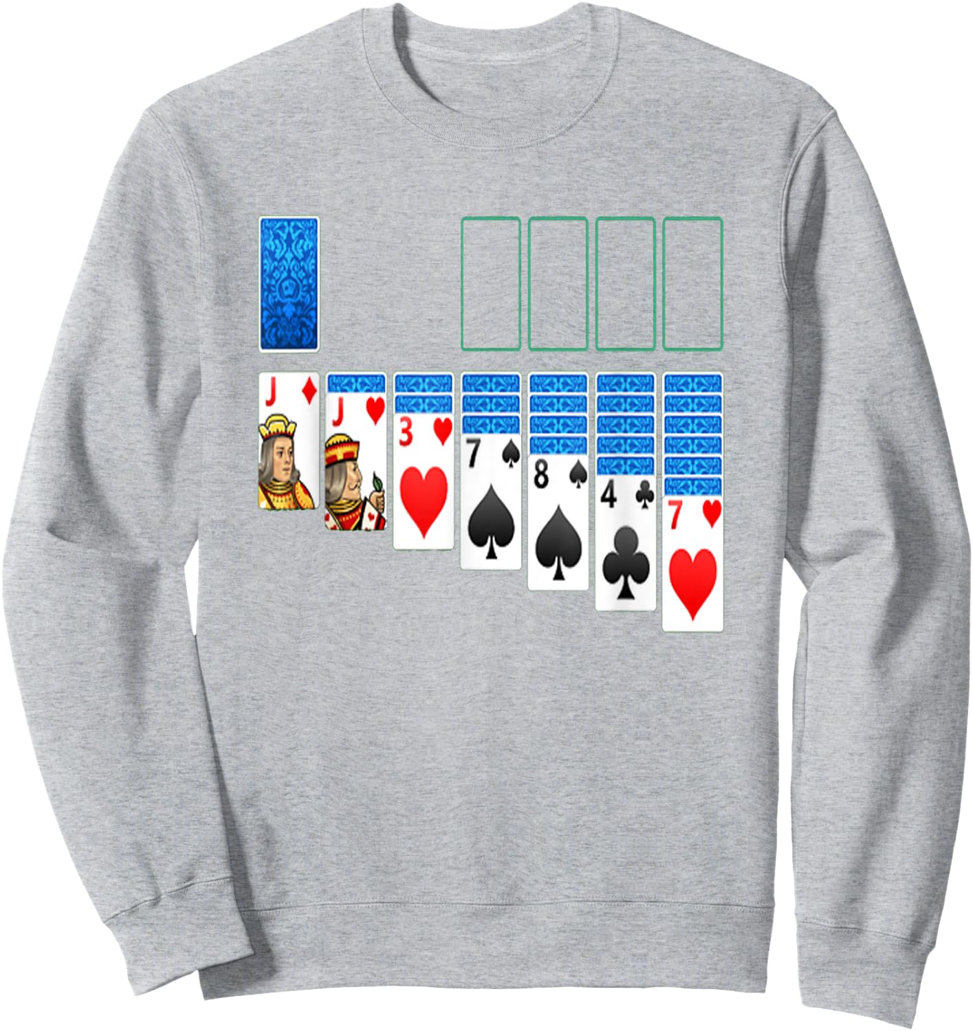 Solitaire Game Costume Board Games Halloween Costume Gift Sweatshirt - Sweatshirt | Ash